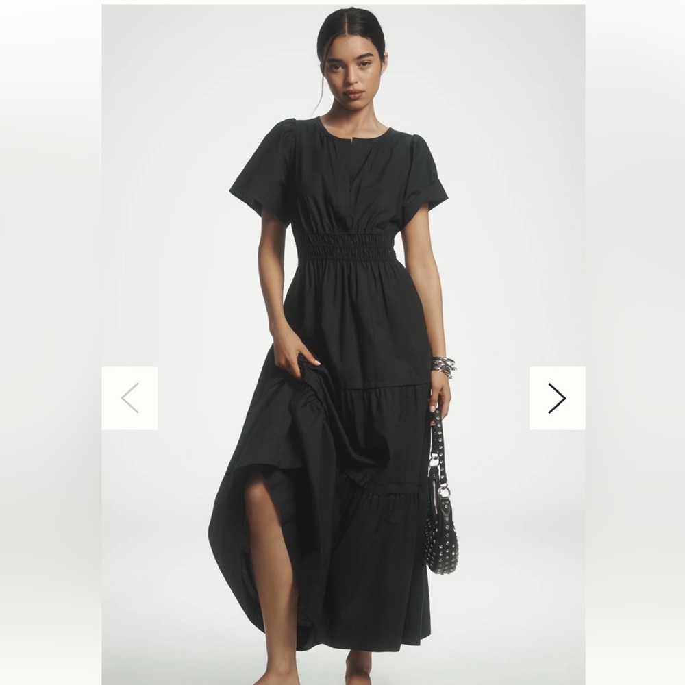 Anthropologie NWT Black Somerset Dress- Size SP